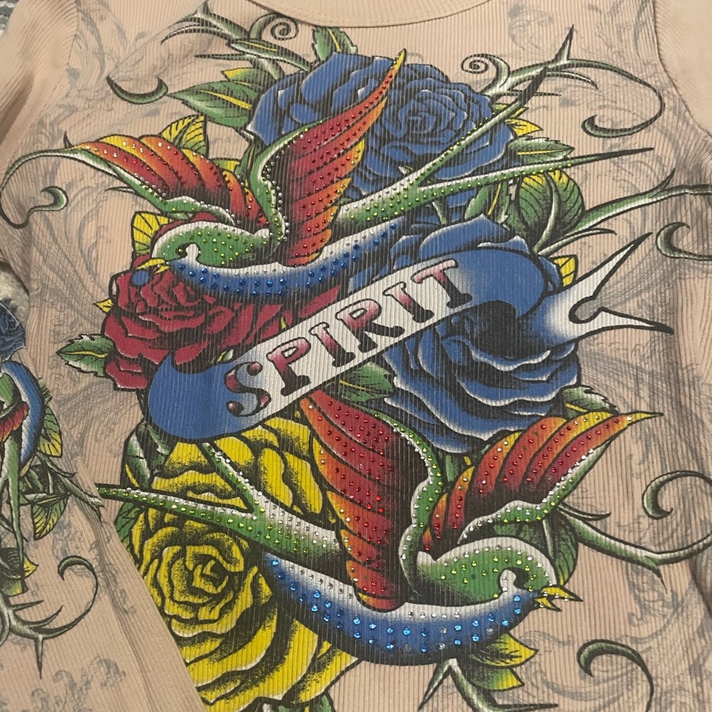 Colorful Graphic Long Sleeve Thermal - Picture 2 of 2